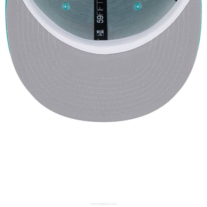 New Era Miami Marlins driekleurige teamblauwe 59fifty pet BT24857