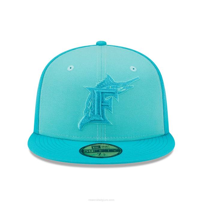 New Era Miami Marlins driekleurige teamblauwe 59fifty pet BT24857
