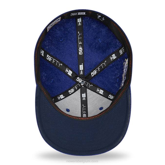 New Era Milwaukee Brewers wollen blauwe 59fifty getailleerde pet BT24297