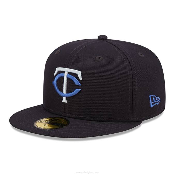 New Era Minnesota twins monocamo navy 59fifty getailleerde pet BT24763