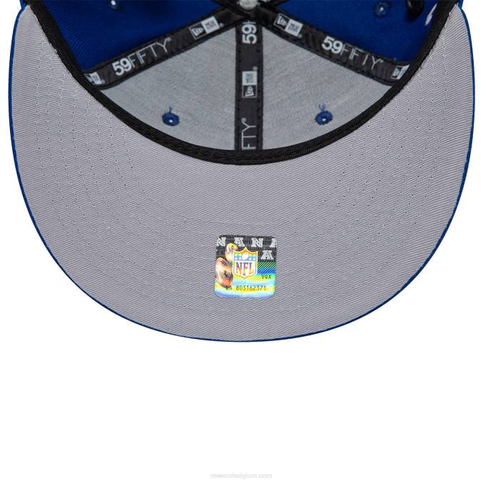 New Era New York Giants Historic Champs blauwe 59fifty getailleerde pet BT2496