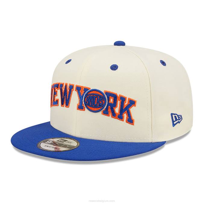 New Era New York Knicks blend witte 9fifty snapback pet BT242024