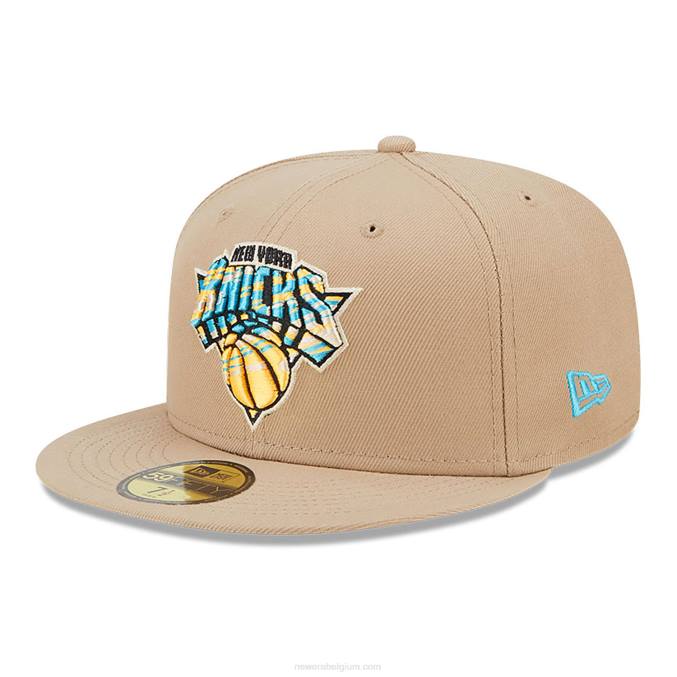 New Era New York Knicks team neon beige 59fifty pet BT24505