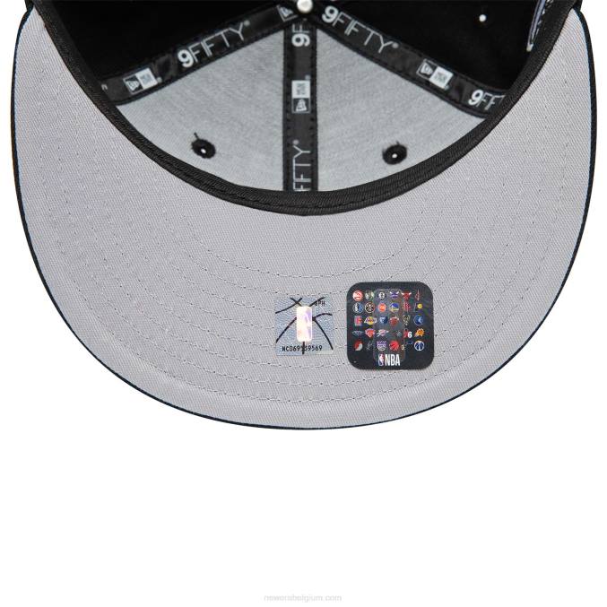 New Era New York Knicks zwarte 9fifty snapback pet BT242048