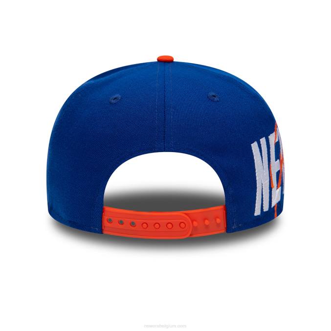 New Era New York Mets Side Font blauwe 9fifty snapback pet BT242012