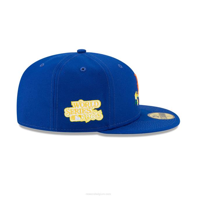 New Era New York Mets Side Patch Bloom Blue 59fifty fitted cap BT241080