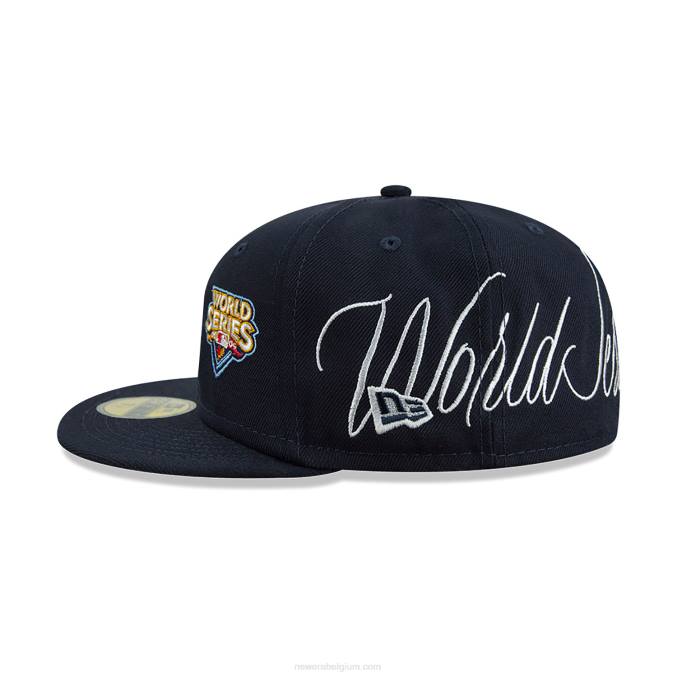 New Era New York Yankees Historic Champs marine 59fifty getailleerde pet BT24582