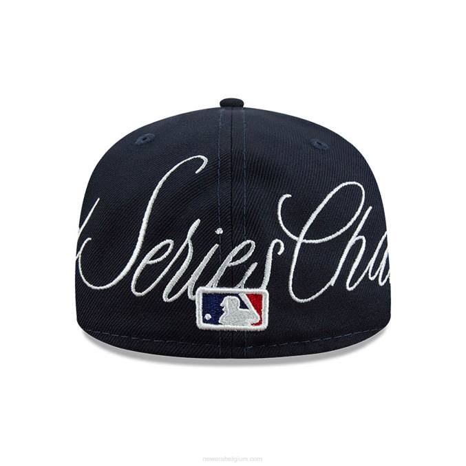 New Era New York Yankees Historic Champs marine 59fifty getailleerde pet BT24582
