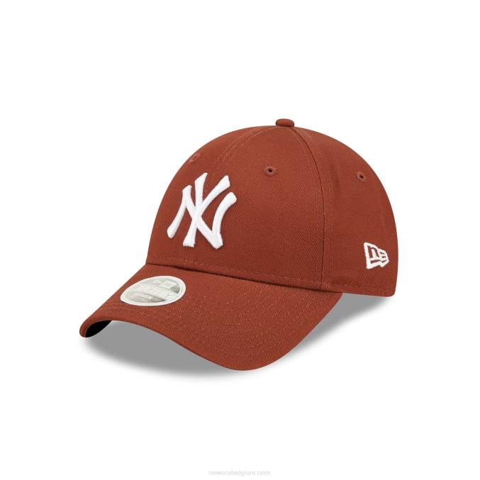 New Era New York Yankees League Essentials donkerbruine 9forty verstelbare damespet BT241553