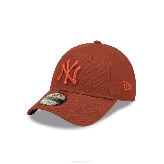 New Era New York Yankees League Essentials donkerbruine 9forty verstelbare pet BT241535