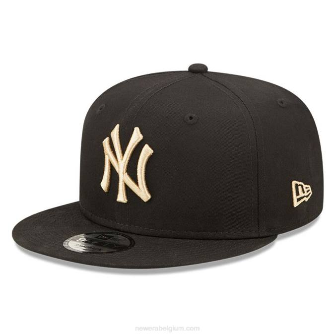 New Era New York Yankees League essentiële zwarte 9fifty snapback pet BT241922