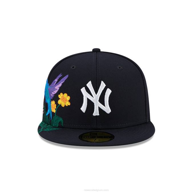New Era New York Yankees MLB Blooming Navy 59fifty getailleerde pet BT24218