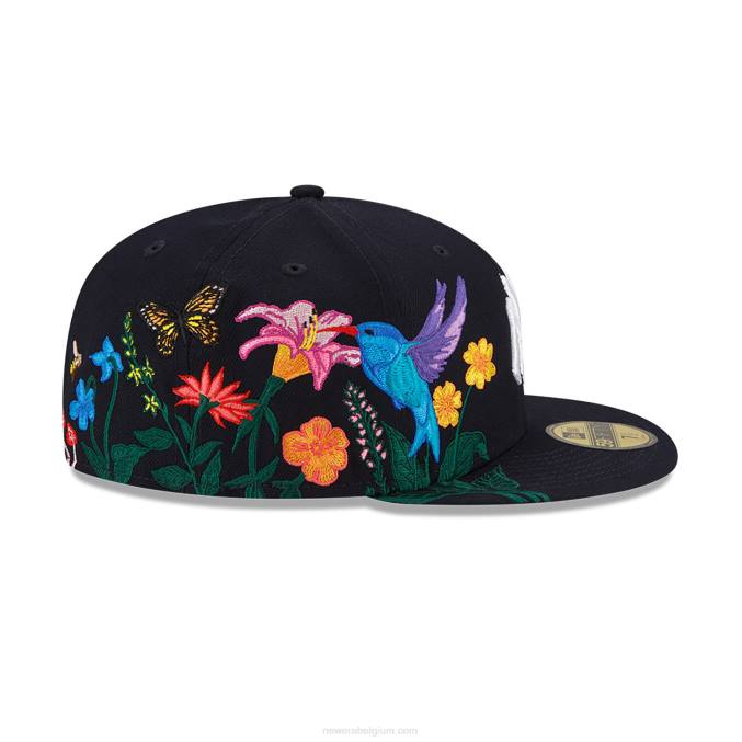 New Era New York Yankees MLB Blooming Navy 59fifty getailleerde pet BT24218