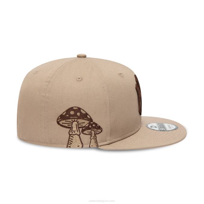 New Era New York Yankees Mushroom patch lichtbruine 9fifty snapback pet BT241839