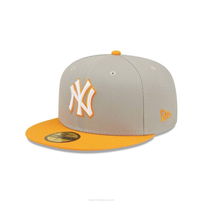 New Era New York Yankees Orange Soda Grey 59fifty getailleerde pet BT24633
