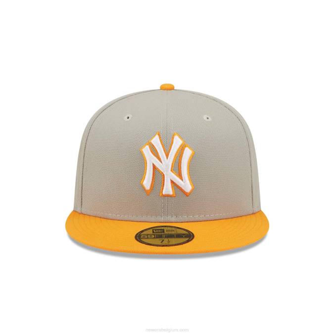 New Era New York Yankees Orange Soda Grey 59fifty getailleerde pet BT24633