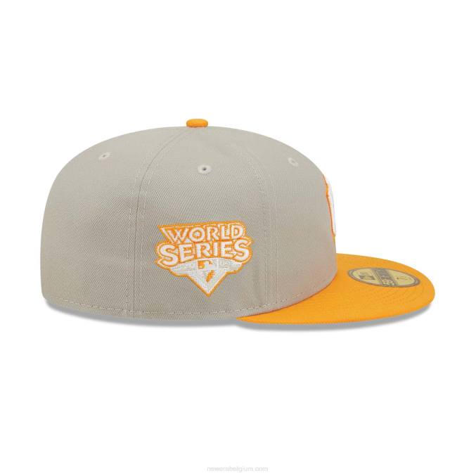 New Era New York Yankees Orange Soda Grey 59fifty getailleerde pet BT24633