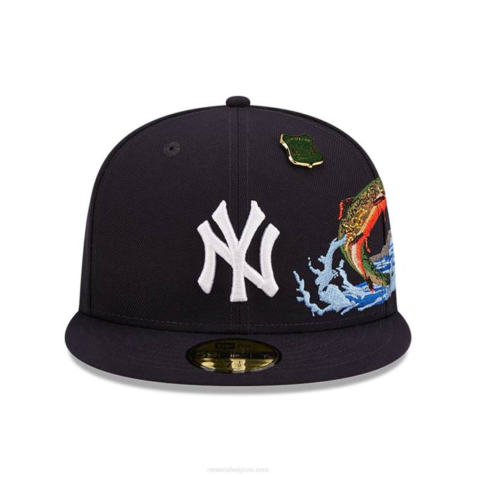 New Era New York Yankees State Park marineblauwe 59fifty pet BT241247