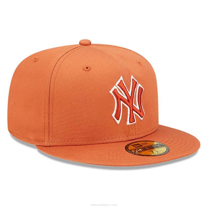 New Era New York Yankees Team Outline medium bruine 59fifty pet BT2414
