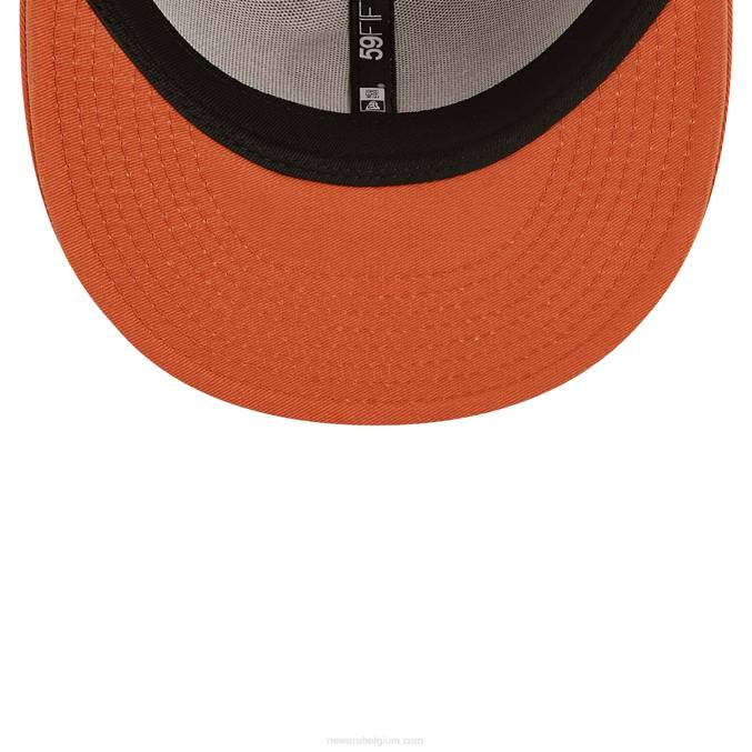 New Era New York Yankees Team Outline medium bruine 59fifty pet BT2414