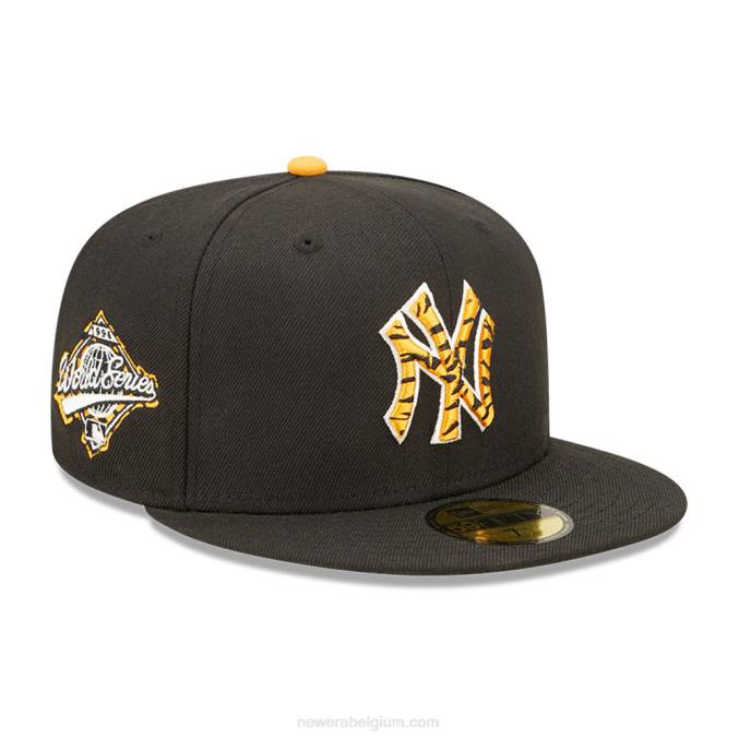 New Era New York Yankees Tiger Fill zwarte 59fifty pet BT24306