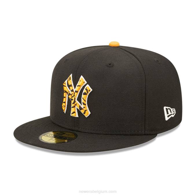 New Era New York Yankees Tiger Fill zwarte 59fifty pet BT24306