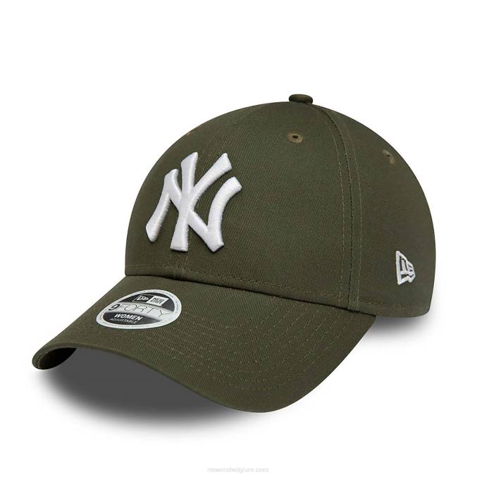 New Era New York Yankees Womens League Essential Green 9Forty verstelbare pet BT241663