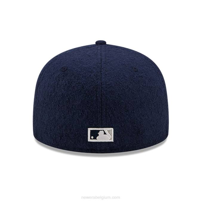 New Era New York Yankees Wool Navy 59fifty getailleerde pet BT24359