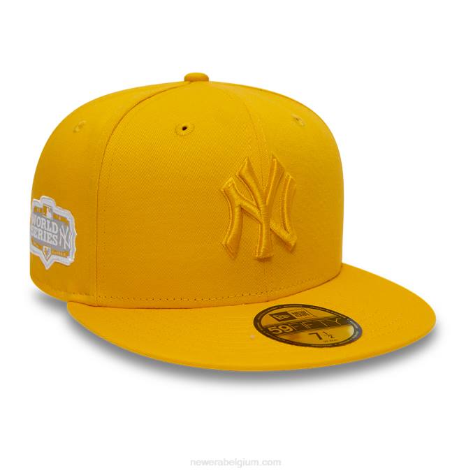 New Era New York Yankees World Series ton-sur-ton donkergele 59fifty pet BT24238