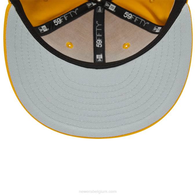 New Era New York Yankees World Series ton-sur-ton donkergele 59fifty pet BT24238