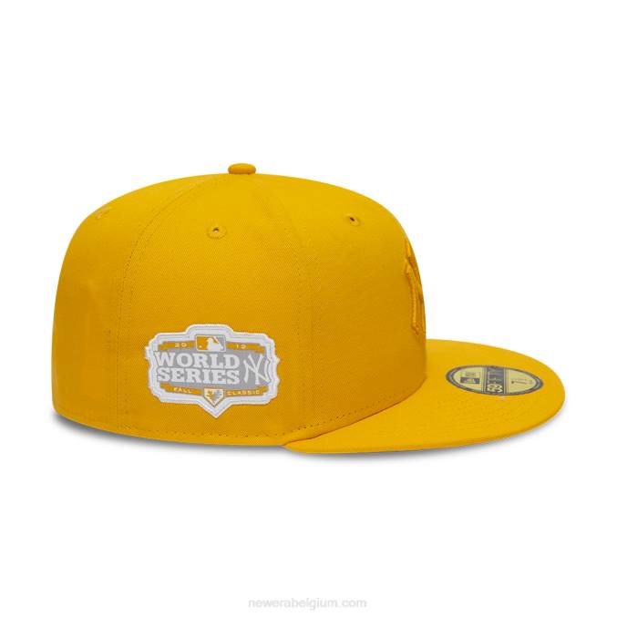 New Era New York Yankees World Series ton-sur-ton donkergele 59fifty pet BT24238
