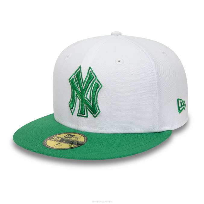 New Era New York Yankees allerlei witte 59fifty pet BT241056