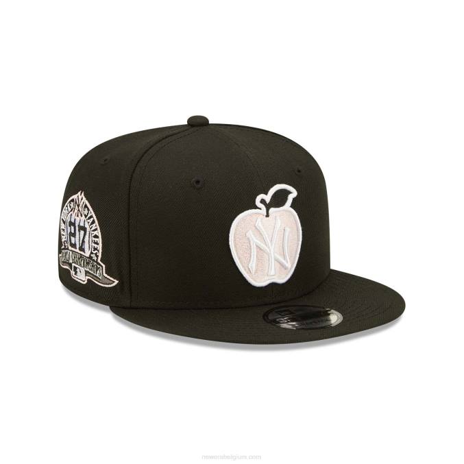 New Era New York Yankees appel zwarte 9fifty snapback pet BT242076