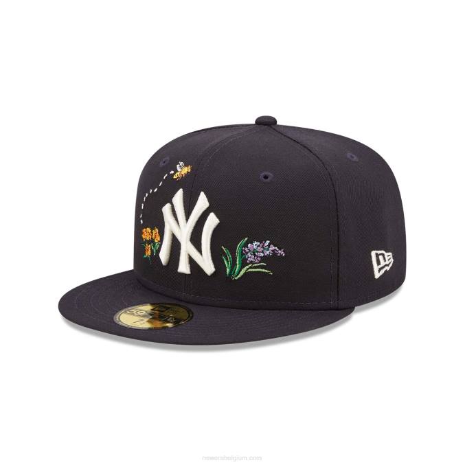 New Era New York Yankees aquarel bloemen marine 59fifty cap BT241016