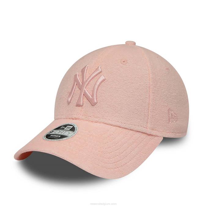 New Era New York Yankees badstof roze 9forty verstelbare pet voor dames BT241743