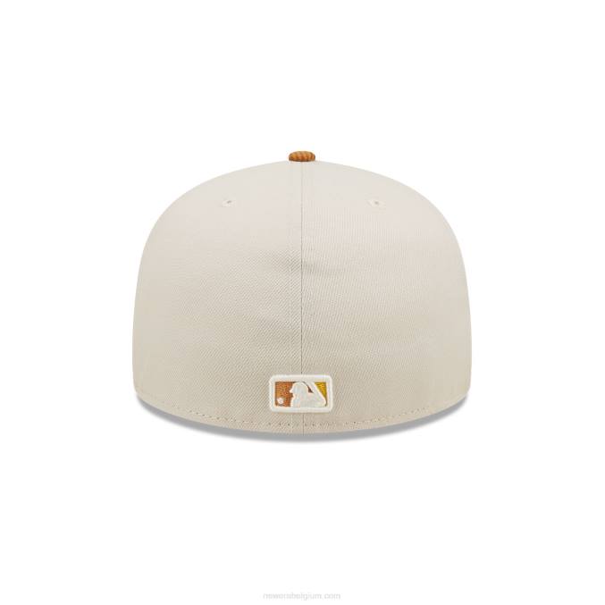 New Era New York Yankees cord vizier stone 59fifty getailleerde pet BT24826