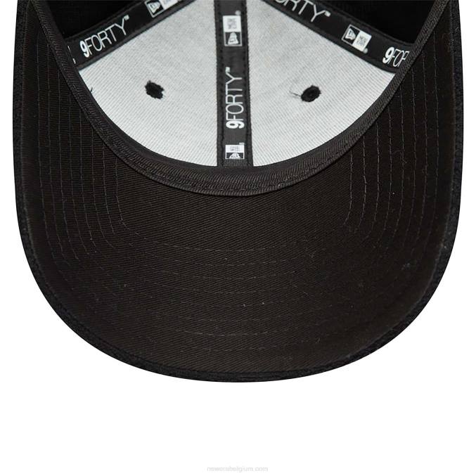 New Era New York Yankees dames badstof zwarte 9forty verstelbare pet BT241660