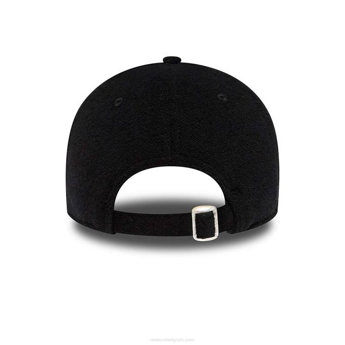 New Era New York Yankees dames badstof zwarte 9forty verstelbare pet BT241660