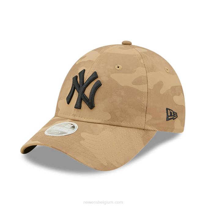 New Era New York Yankees dames beige camo 9forty verstelbare pet BT241622