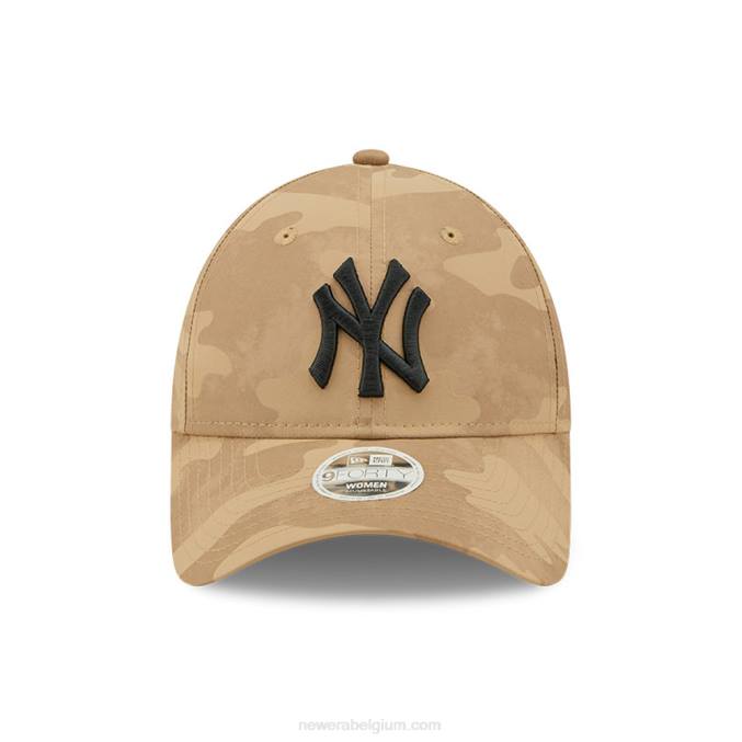 New Era New York Yankees dames beige camo 9forty verstelbare pet BT241622