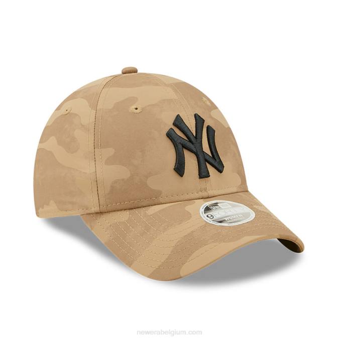 New Era New York Yankees dames beige camo 9forty verstelbare pet BT241622