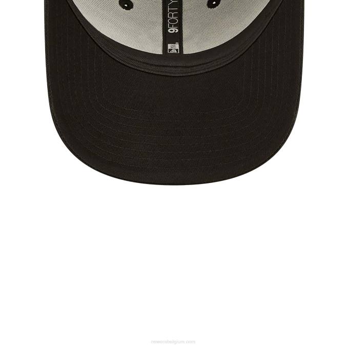 New Era New York Yankees dames bloemen metallic zwarte 9forty verstelbare pet BT241613