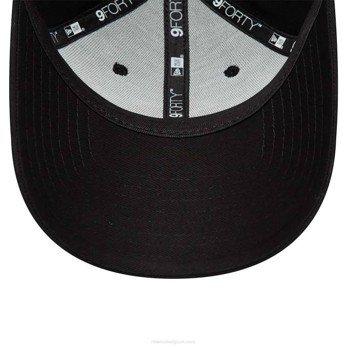 New Era New York Yankees dames metallic logo zwarte 9forty verstelbare pet BT241533