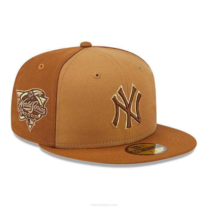 New Era New York Yankees driekleurige bruine 59fifty pet BT241396