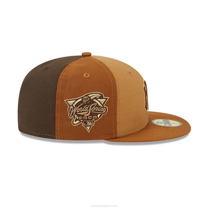 New Era New York Yankees driekleurige bruine 59fifty pet BT241396