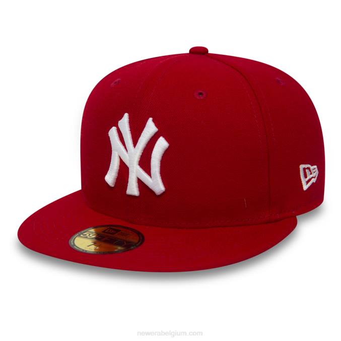 New Era New York Yankees essentiële rode 59fifty pet BT24118