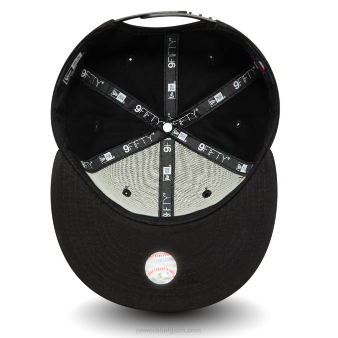 New Era New York Yankees essentiële zwarte 9fifty pet voor jongeren BT242134