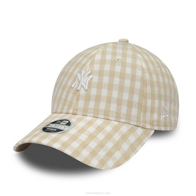 New Era New York Yankees gingham stone 9forty verstelbare pet voor dames BT241629