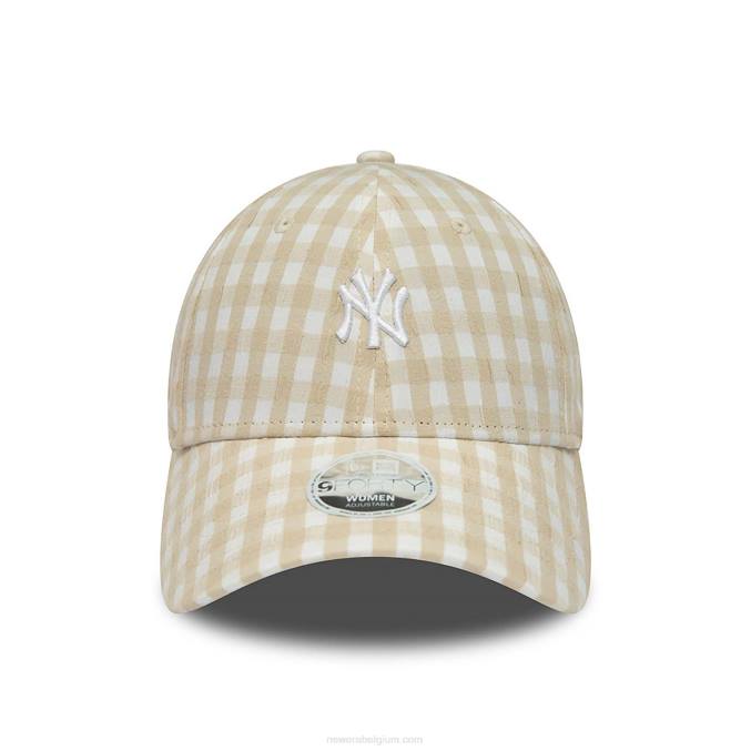 New Era New York Yankees gingham stone 9forty verstelbare pet voor dames BT241629