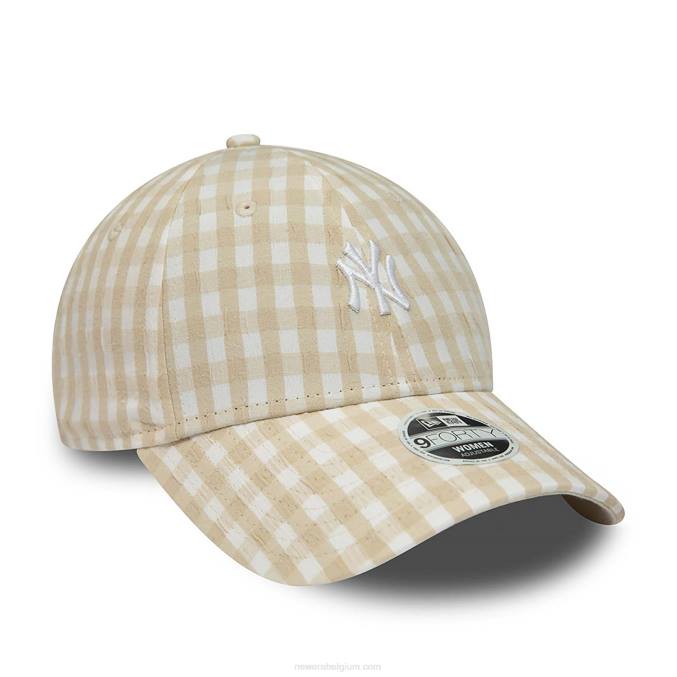 New Era New York Yankees gingham stone 9forty verstelbare pet voor dames BT241629
